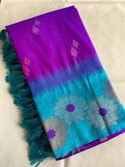 Soft Silk Floral Zari Weaving Saree