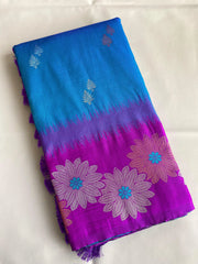 Soft Silk Floral Zari Weaving Saree