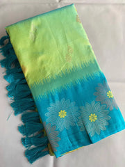 Soft Silk Floral Zari Weaving Saree