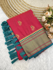 Nath Rich Paithani Meenakari Pallu Saree
