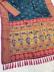 Nath Rich Paithani Meenakari Pallu Saree