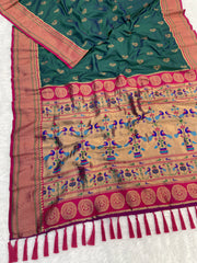 Nath Rich Paithani Meenakari Pallu Saree