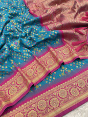 Premium Patola Silk Ikkat Weaves Saree