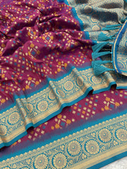 Premium Patola Silk Ikkat Weaves Saree