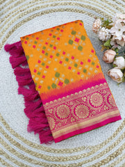 Premium Patola Silk Ikkat Weaves Saree