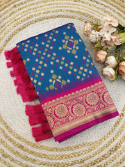 Premium Patola Silk Ikkat Weaves Saree