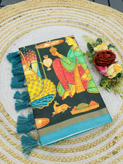 Soft Kolam Silk Rich Digital Printed Saree