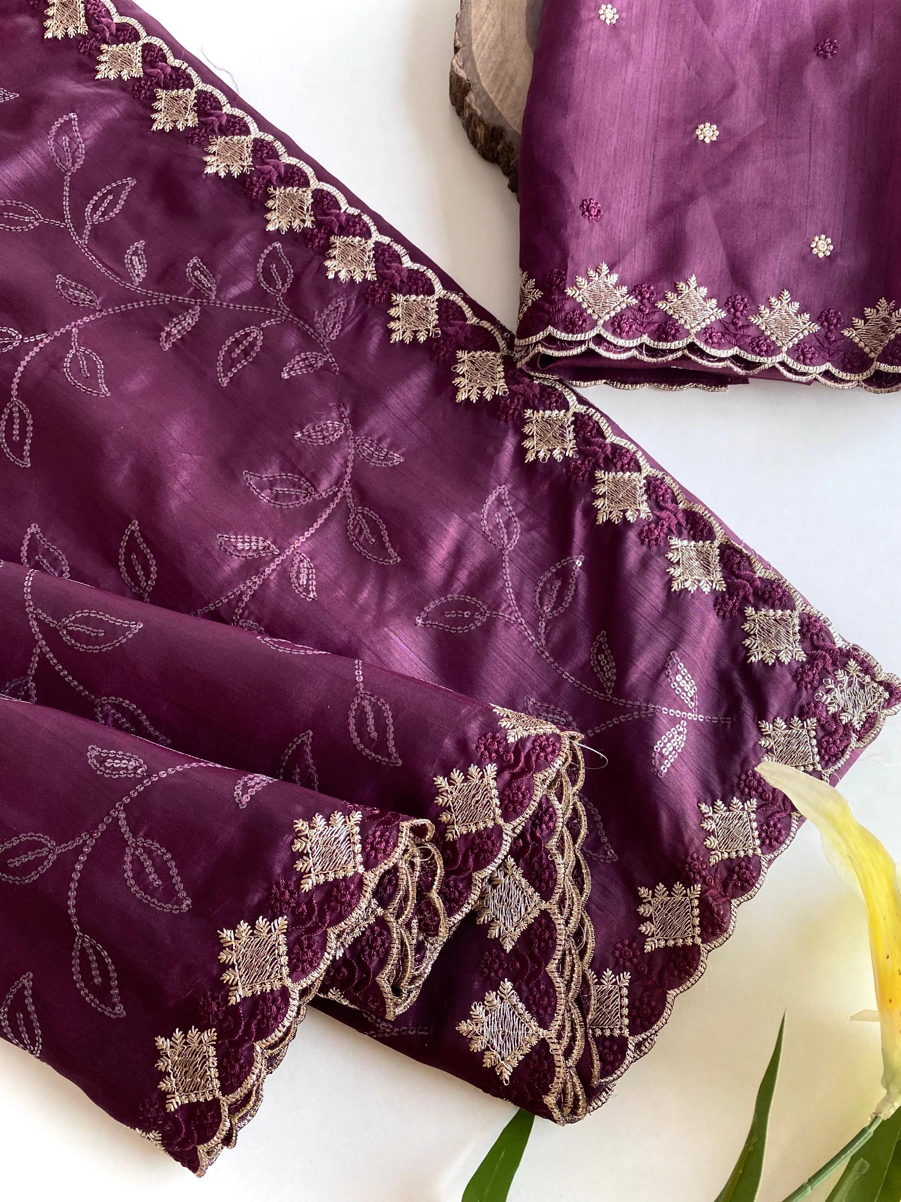 Ruhi Silk Jaal Work Sequence Saree
