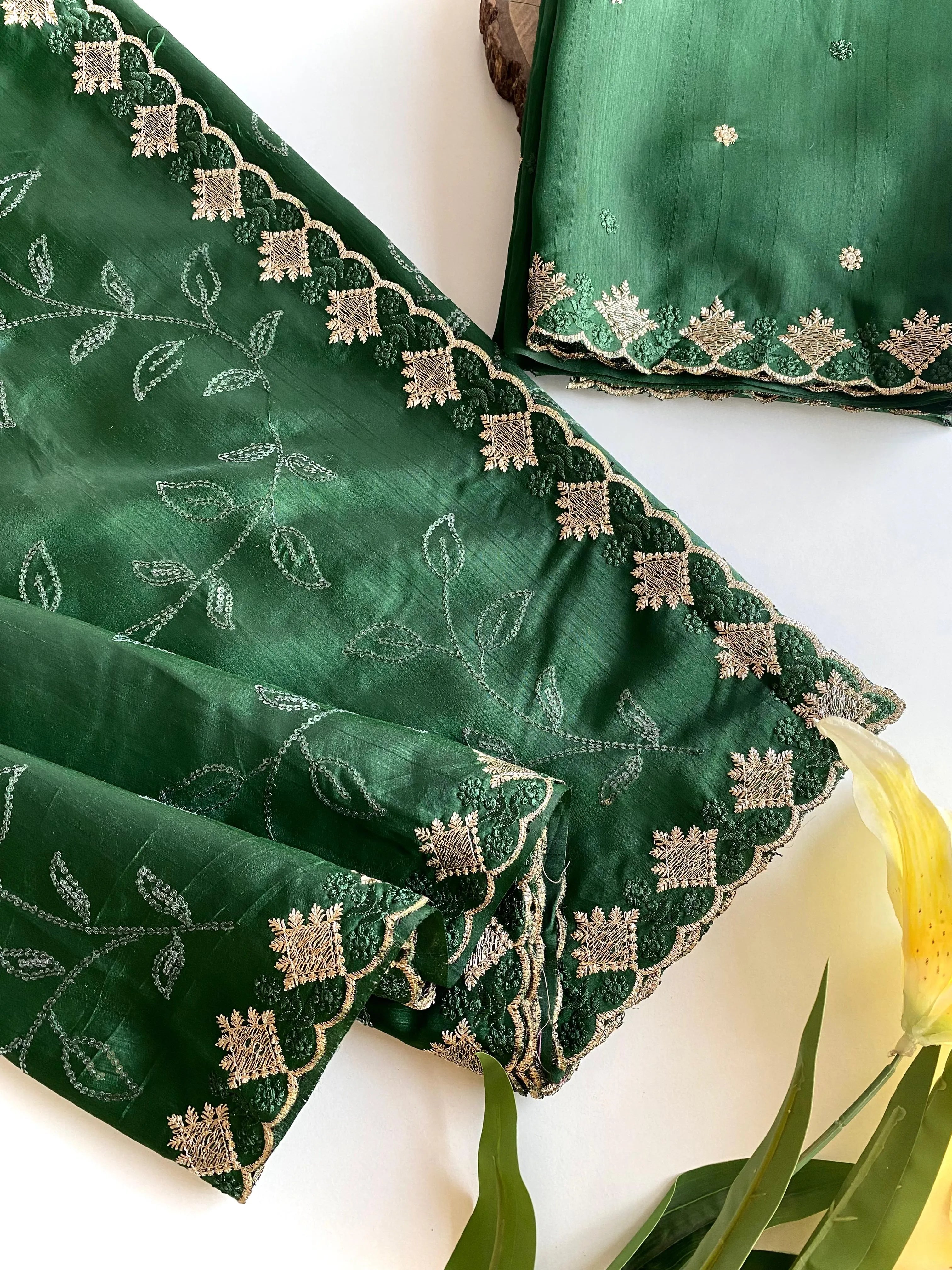 Ruhi Silk Jaal Work Sequence Saree