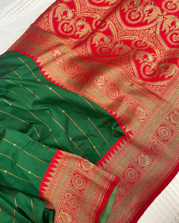 Paithani Silk Kanchipuram Touch Saree