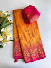Paithani Silk Meenakari Soft Silk Saree