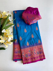 Paithani Silk Meenakari Soft Silk Saree