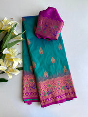 Paithani Silk Meenakari Soft Silk Saree
