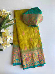 Paithani Silk Meenakari Soft Silk Saree