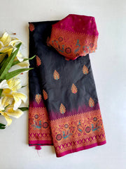 Paithani Silk Meenakari Soft Silk Saree