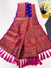 Paithani Silk Meenakari Soft Silk Saree