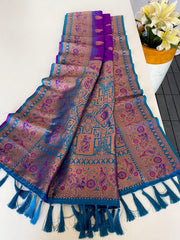Paithani Silk Meenakari Soft Silk Saree