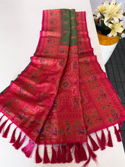 Paithani Silk Meenakari Soft Silk Saree