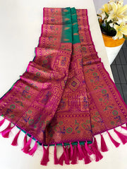 Paithani Silk Meenakari Soft Silk Saree