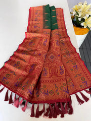 Paithani Silk Meenakari Soft Silk Saree