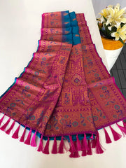 Paithani Silk Meenakari Soft Silk Saree
