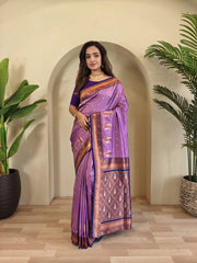 Paithani Weaves with kanchipuram touch Silk Saree