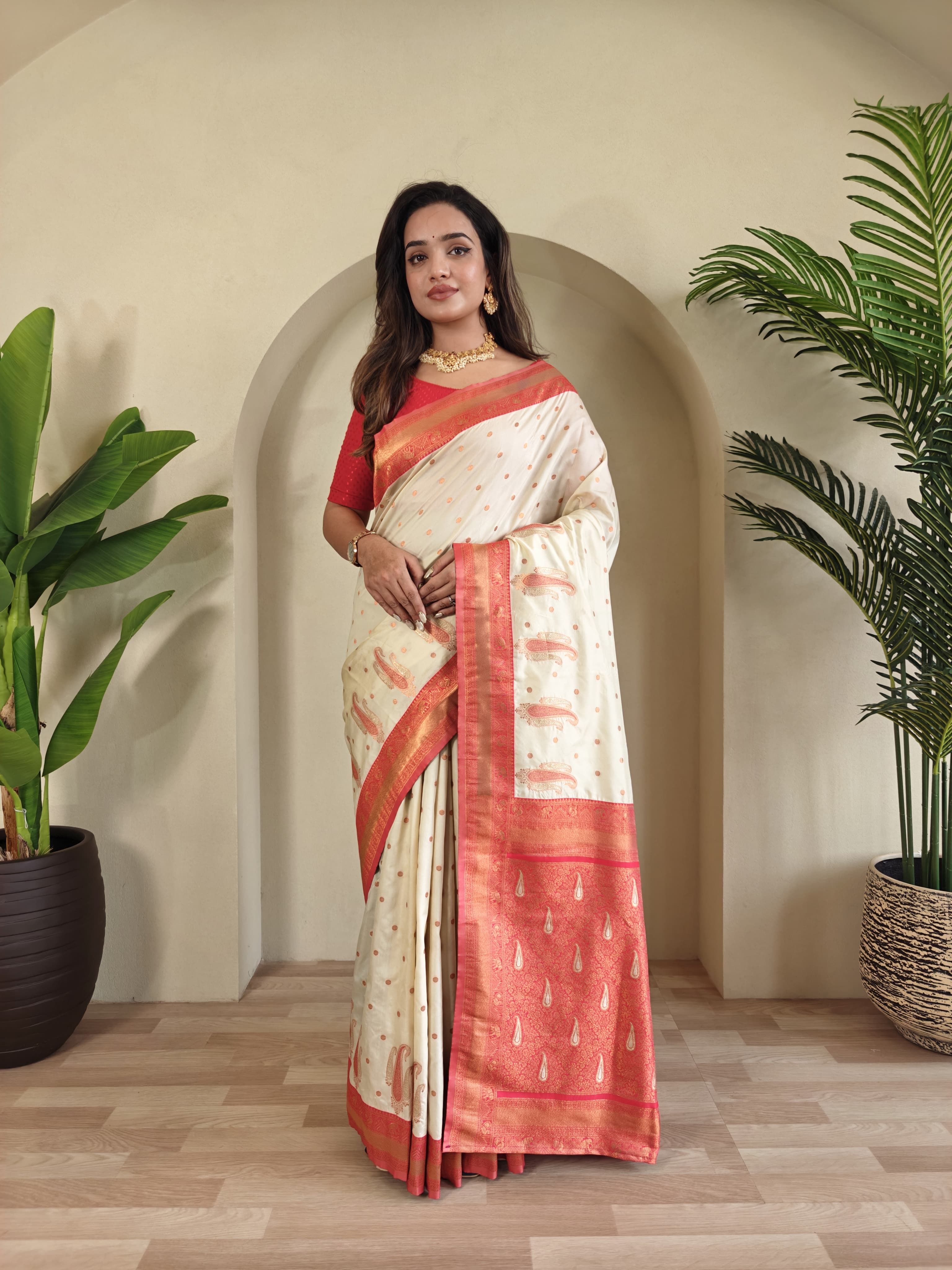 Paithani Weaves with kanchipuram touch Silk Saree