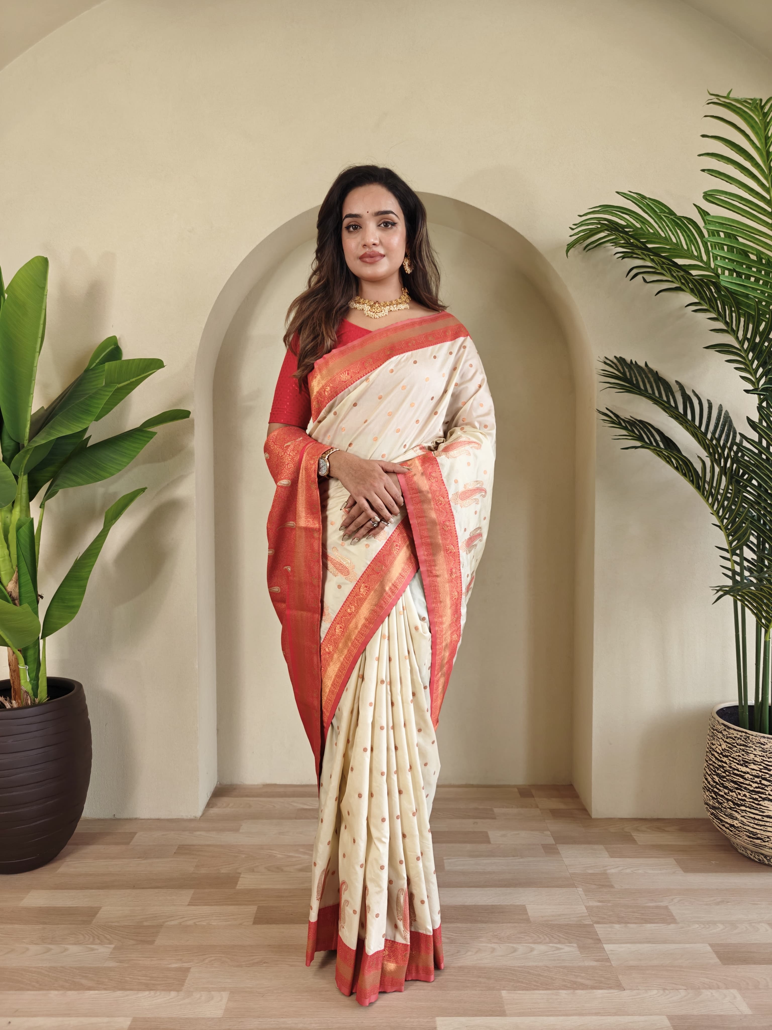 Paithani Weaves with kanchipuram touch Silk Saree