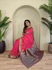 Paithani Weaves with kanchipuram touch Silk Saree