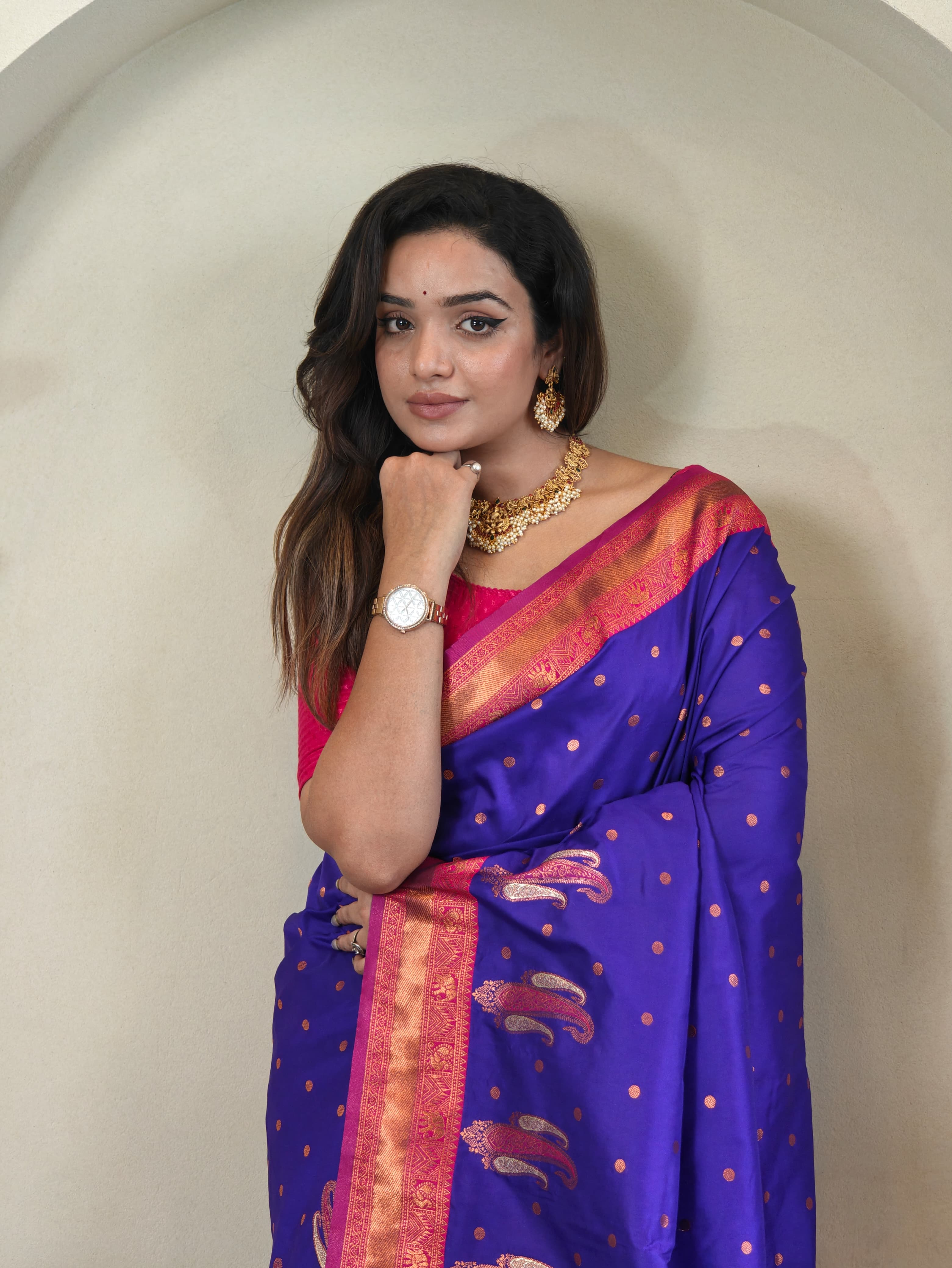 Paithani Weaves with kanchipuram touch Silk Saree