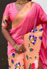 Half-Half Unique Paithani Silk Saree