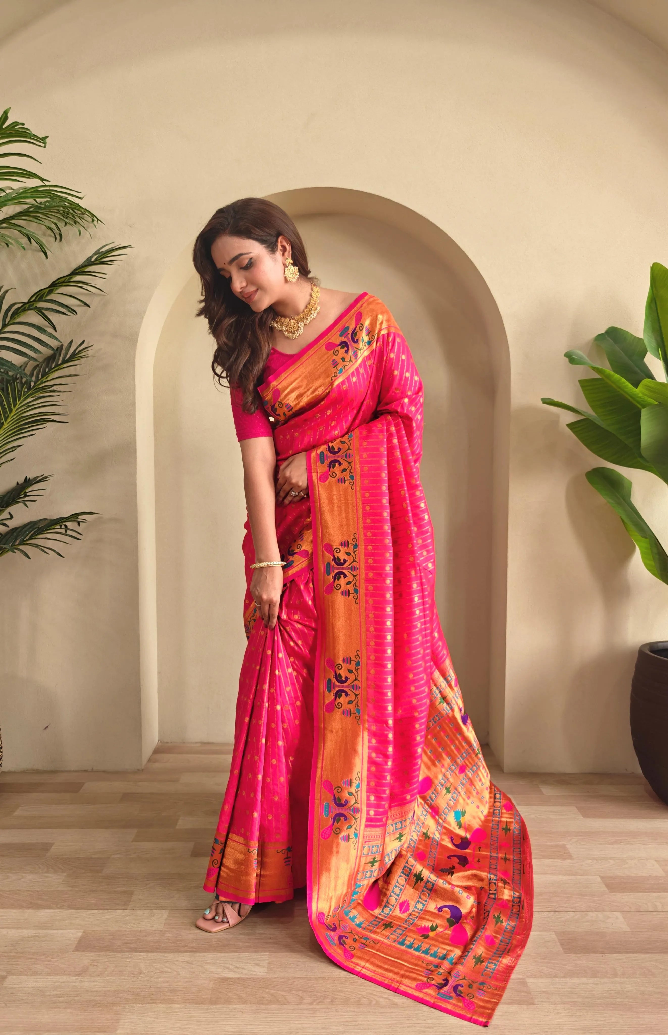 Soft Silk Woven Paithani Saree