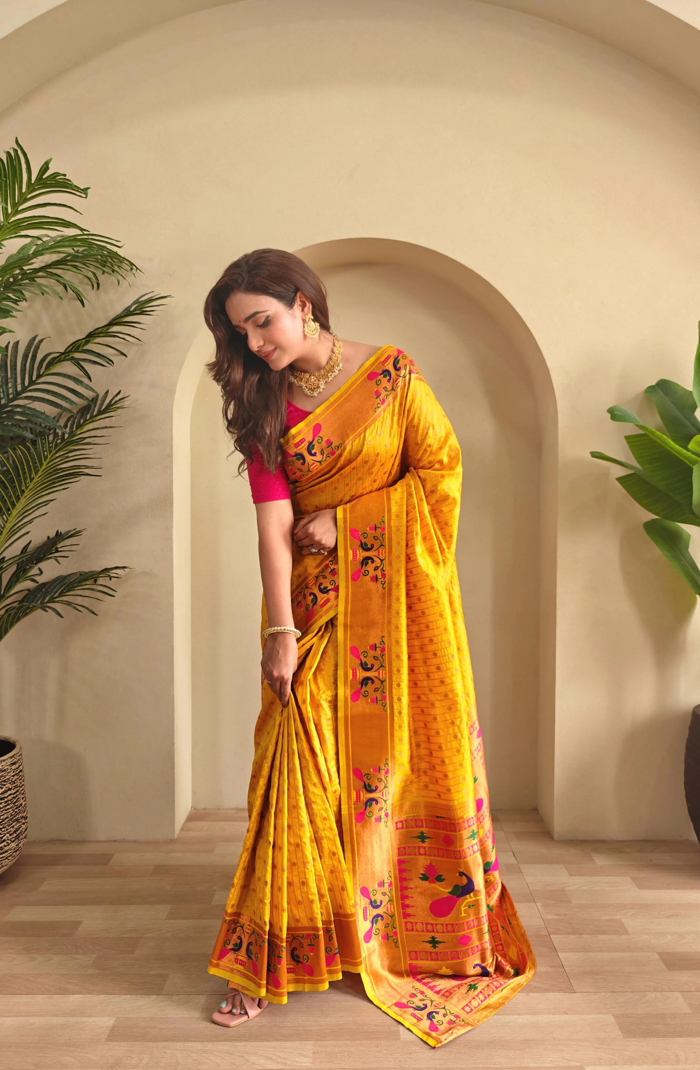 Soft Silk Woven Paithani Saree