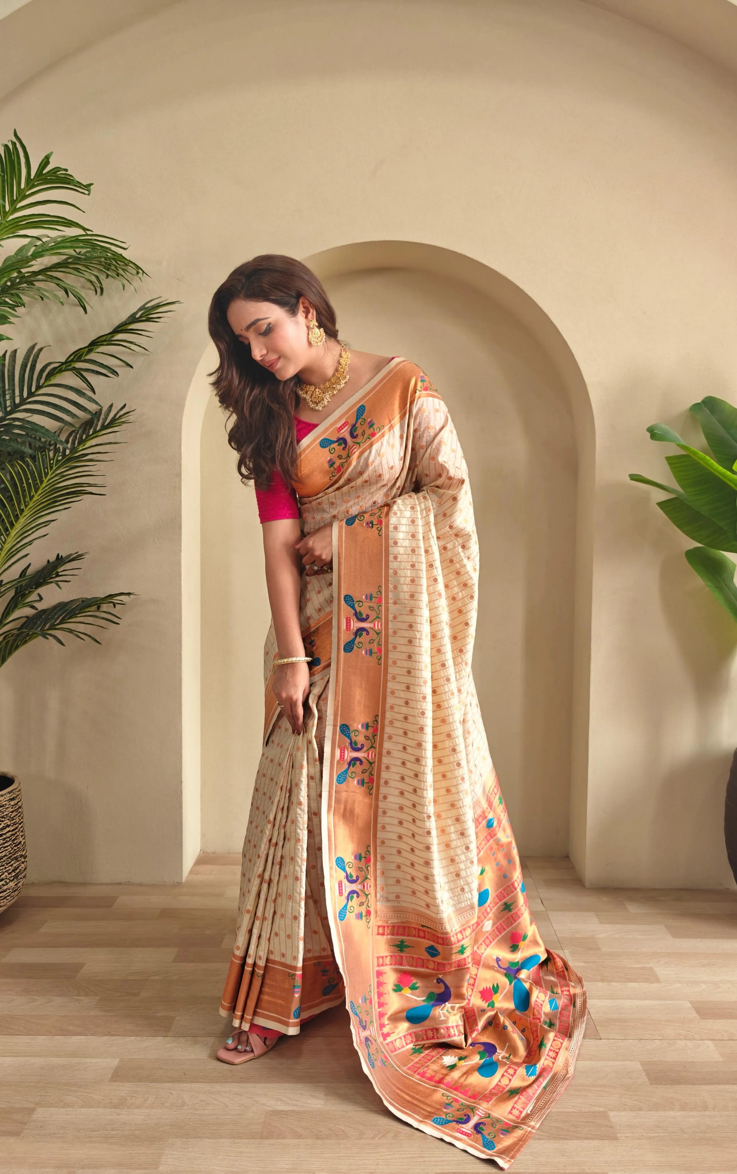 Soft Silk Woven Paithani Saree