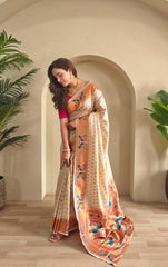 Soft Silk Zari Woven Paithani Saree