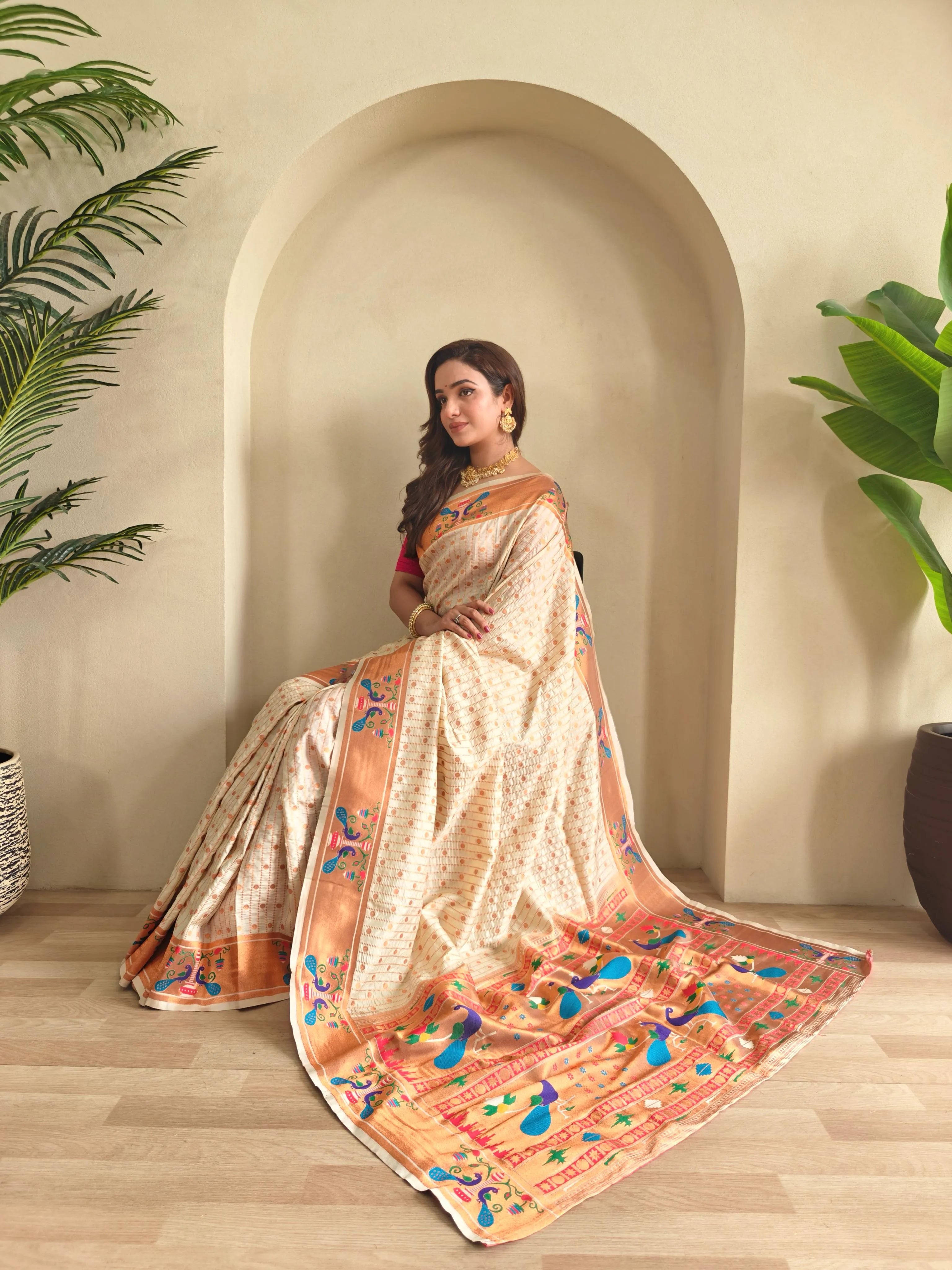 Soft Silk Woven Paithani Saree