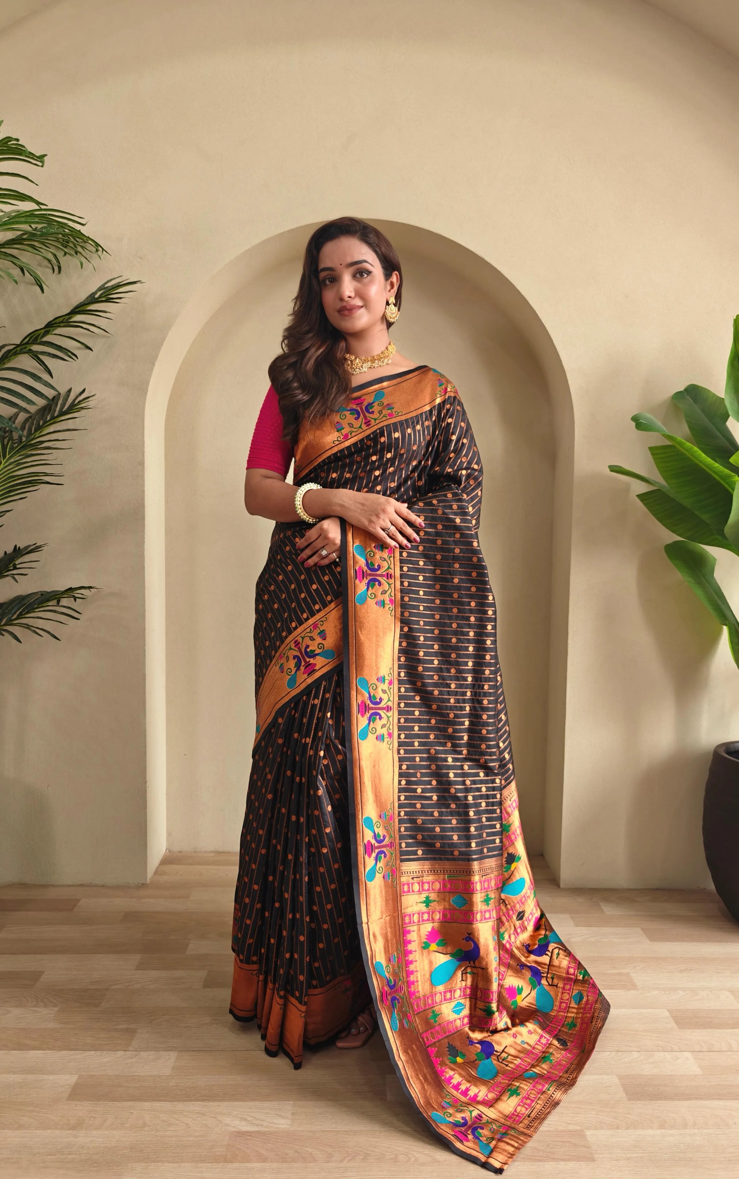 Soft Silk Woven Paithani Saree