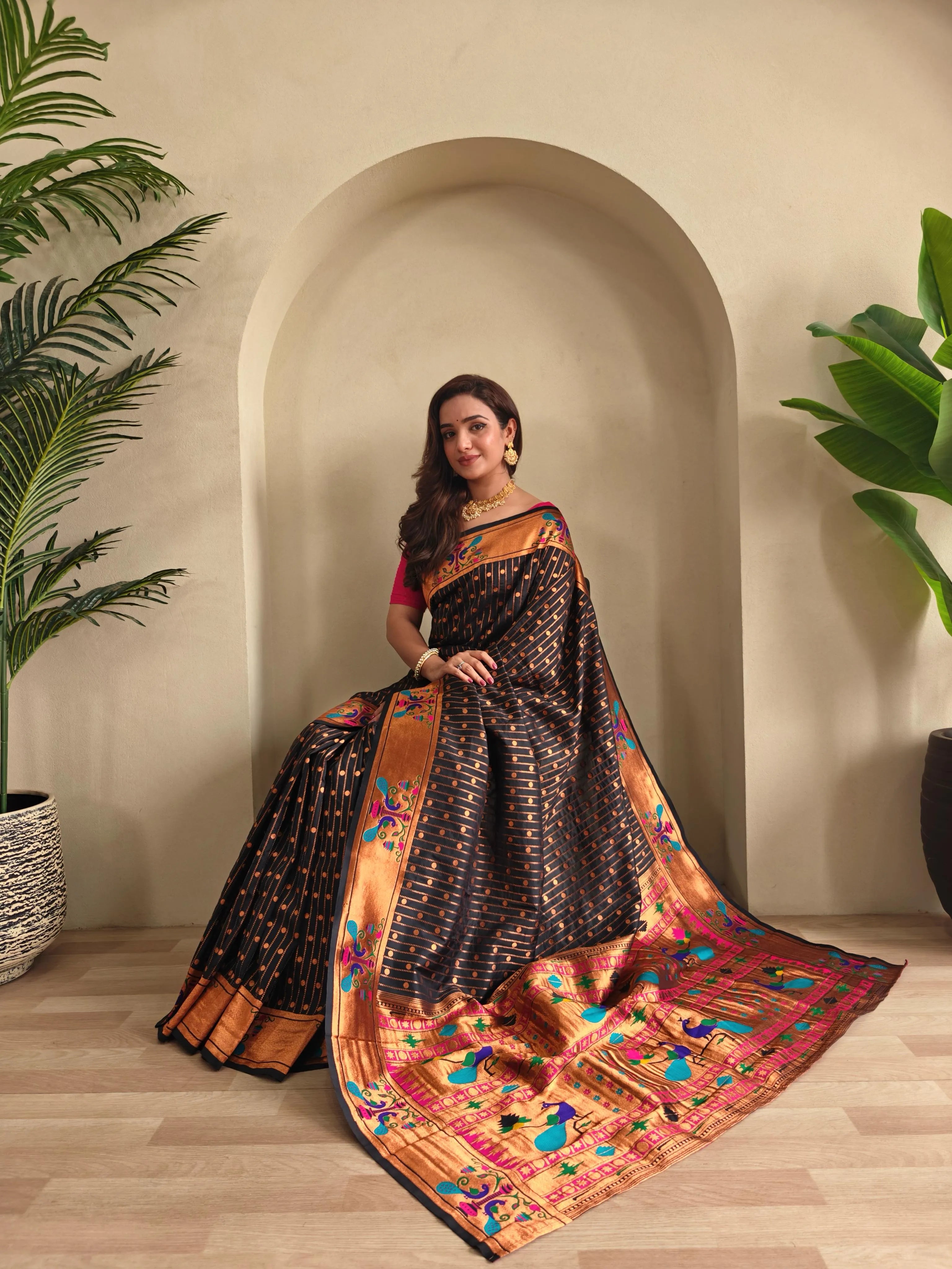 Soft Silk Woven Paithani Saree