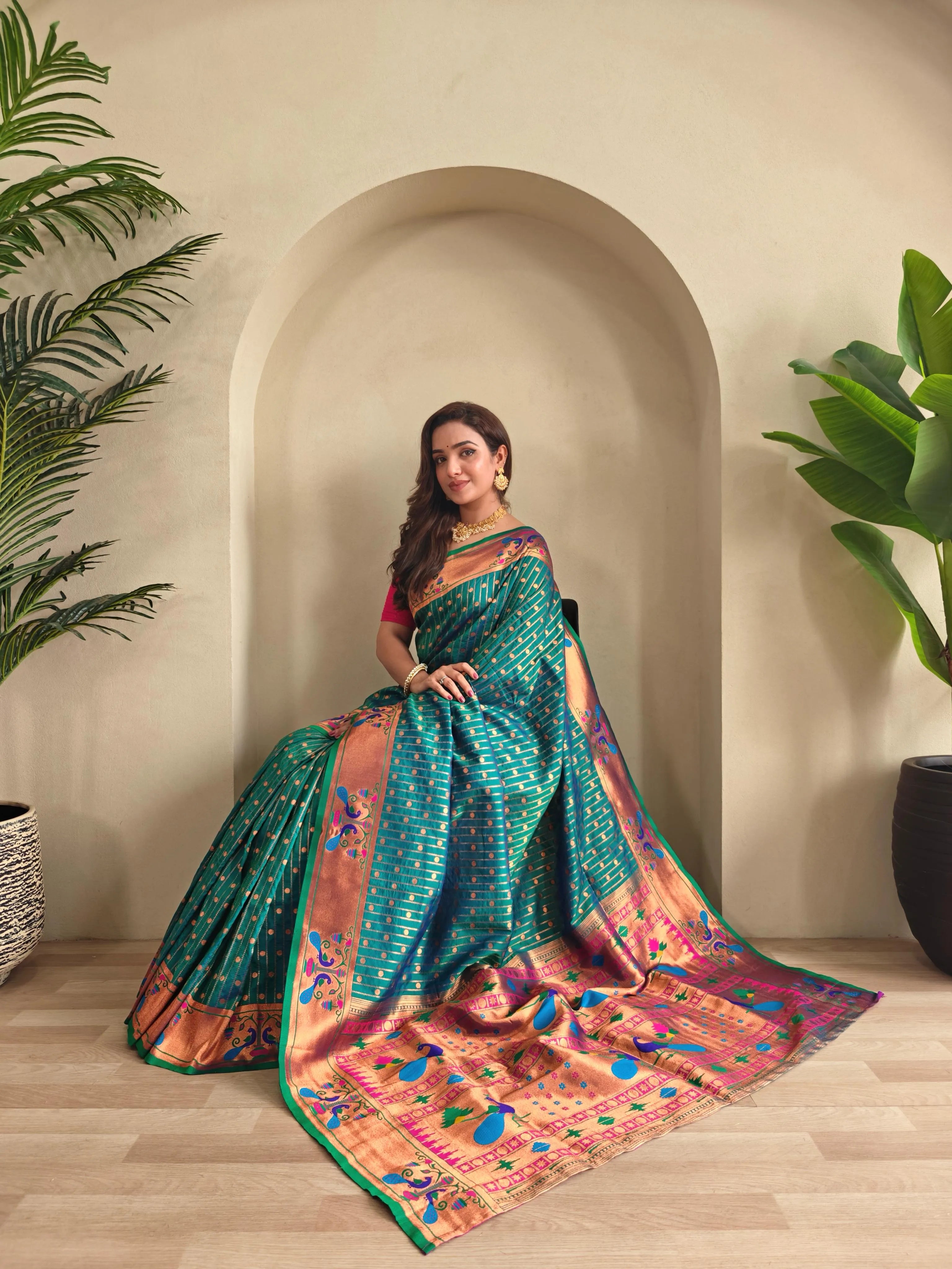 Soft Silk Woven Paithani Saree