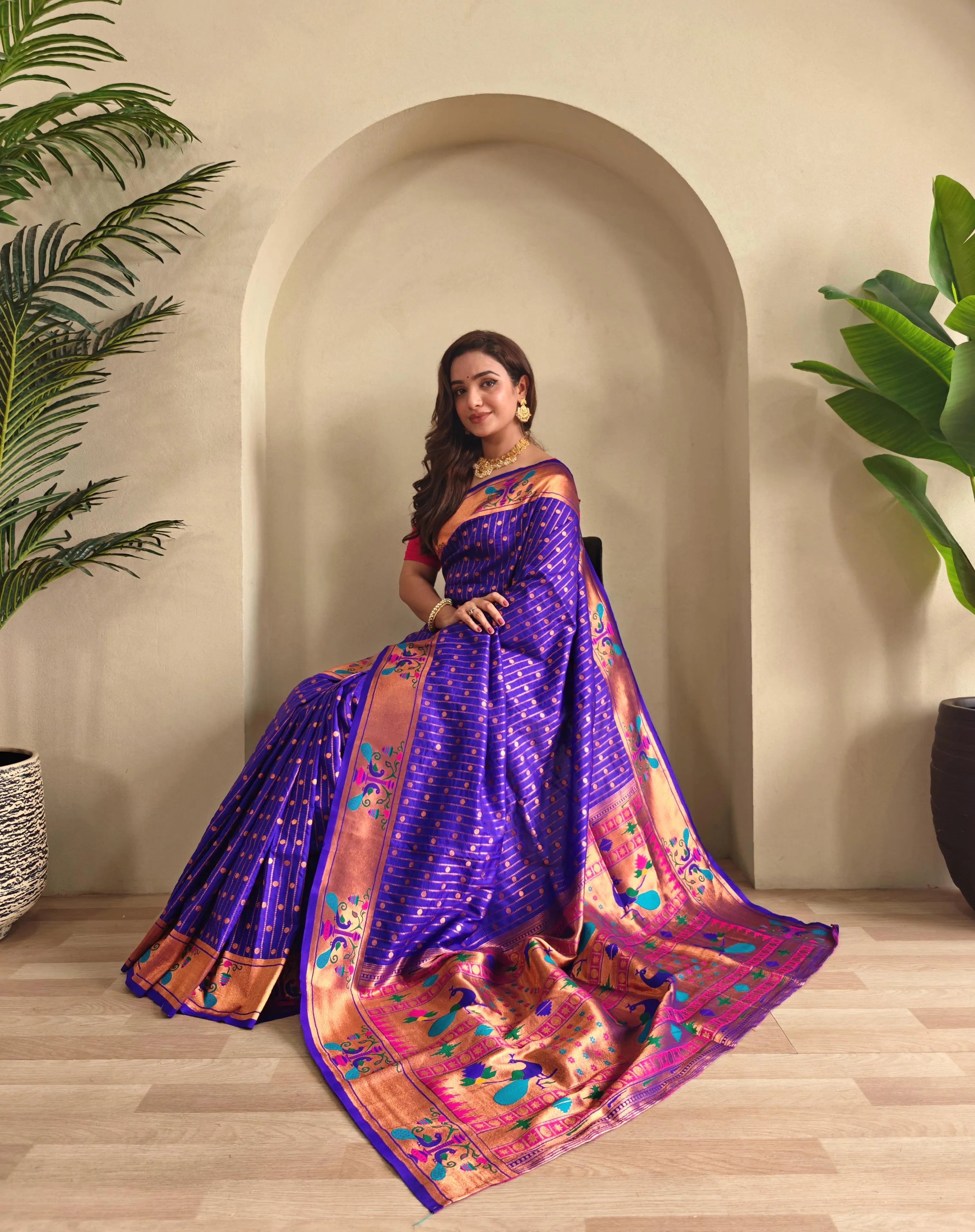 Soft Silk Woven Paithani Saree