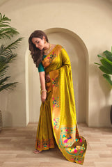 Soft Silk Zari Woven Paithani Saree