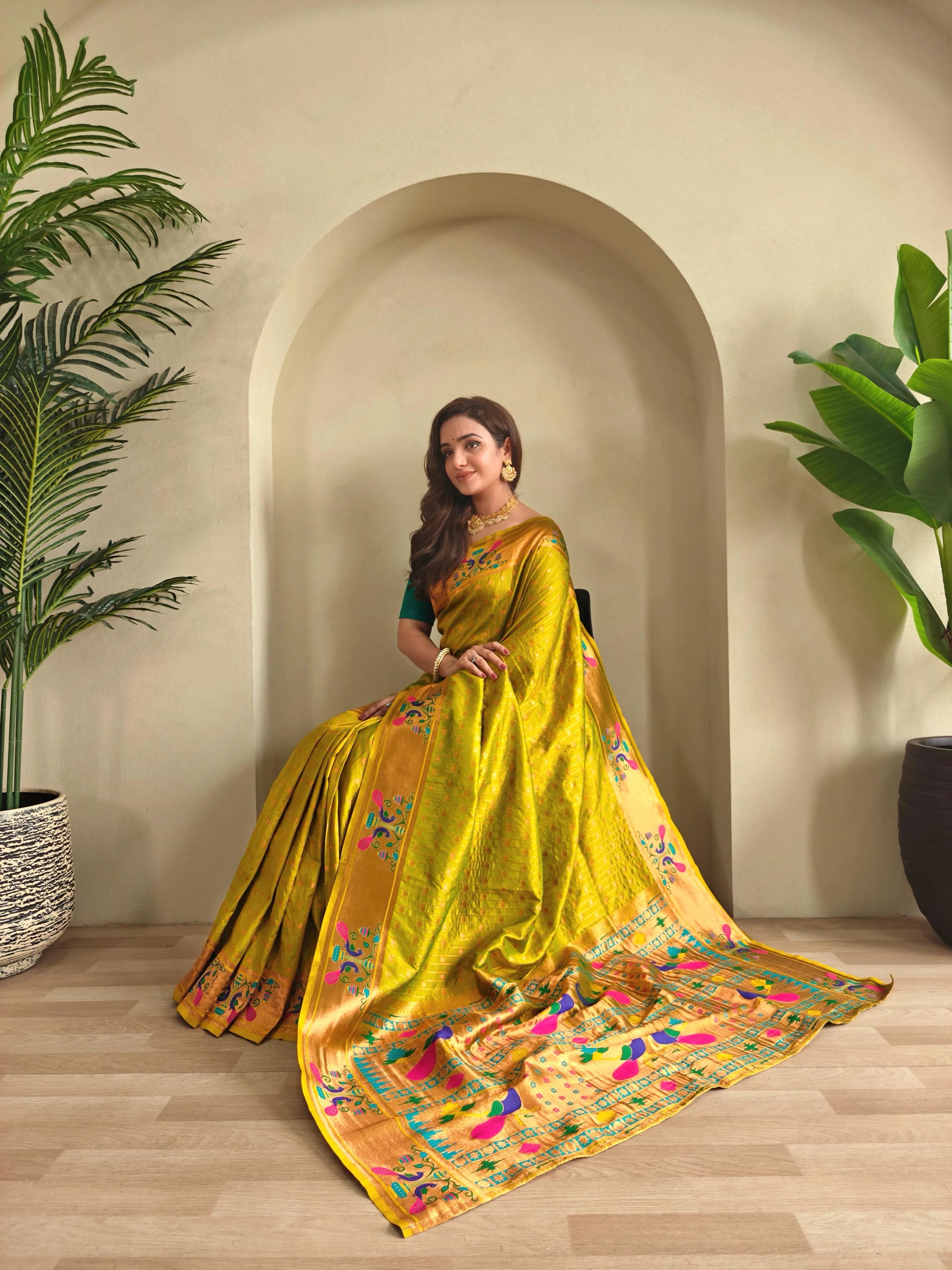 Soft Silk Woven Paithani Saree