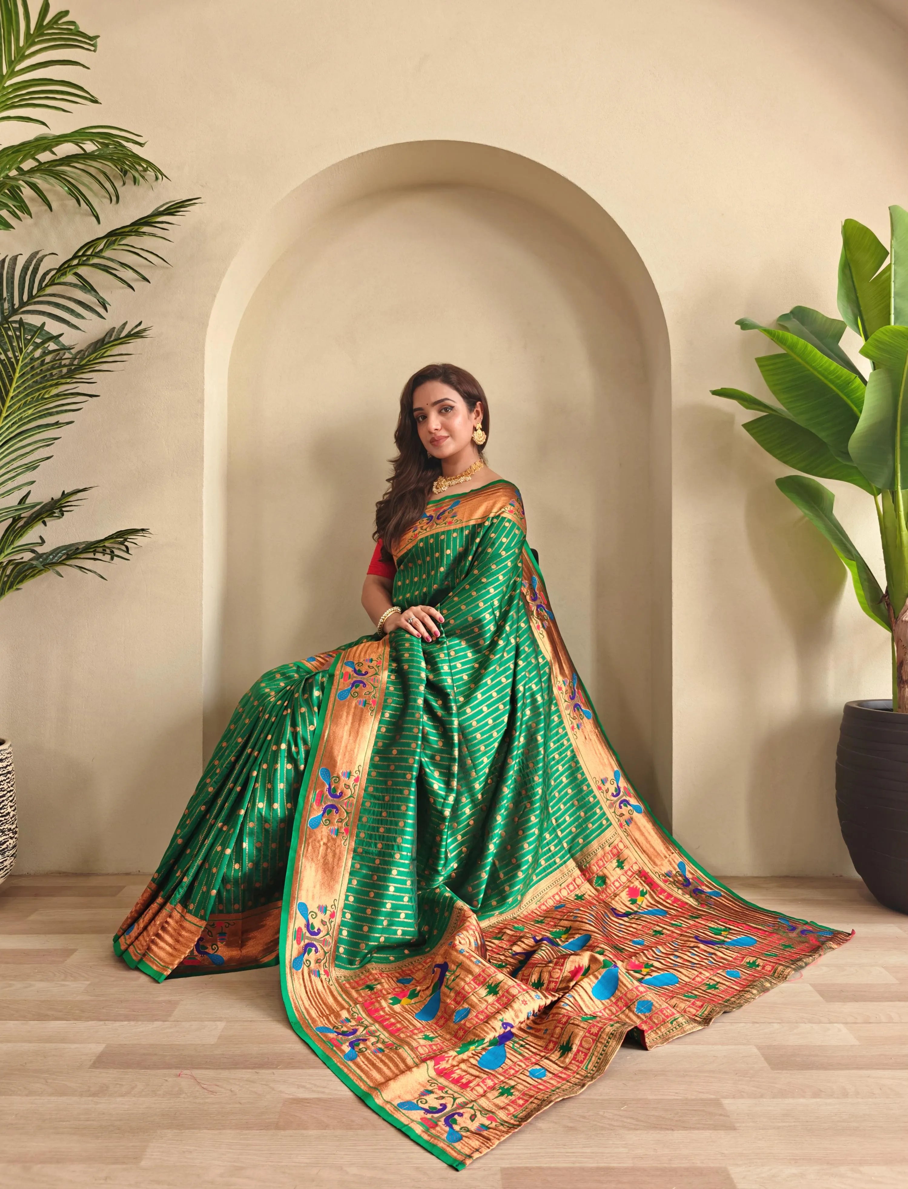 Soft Silk Woven Paithani Saree