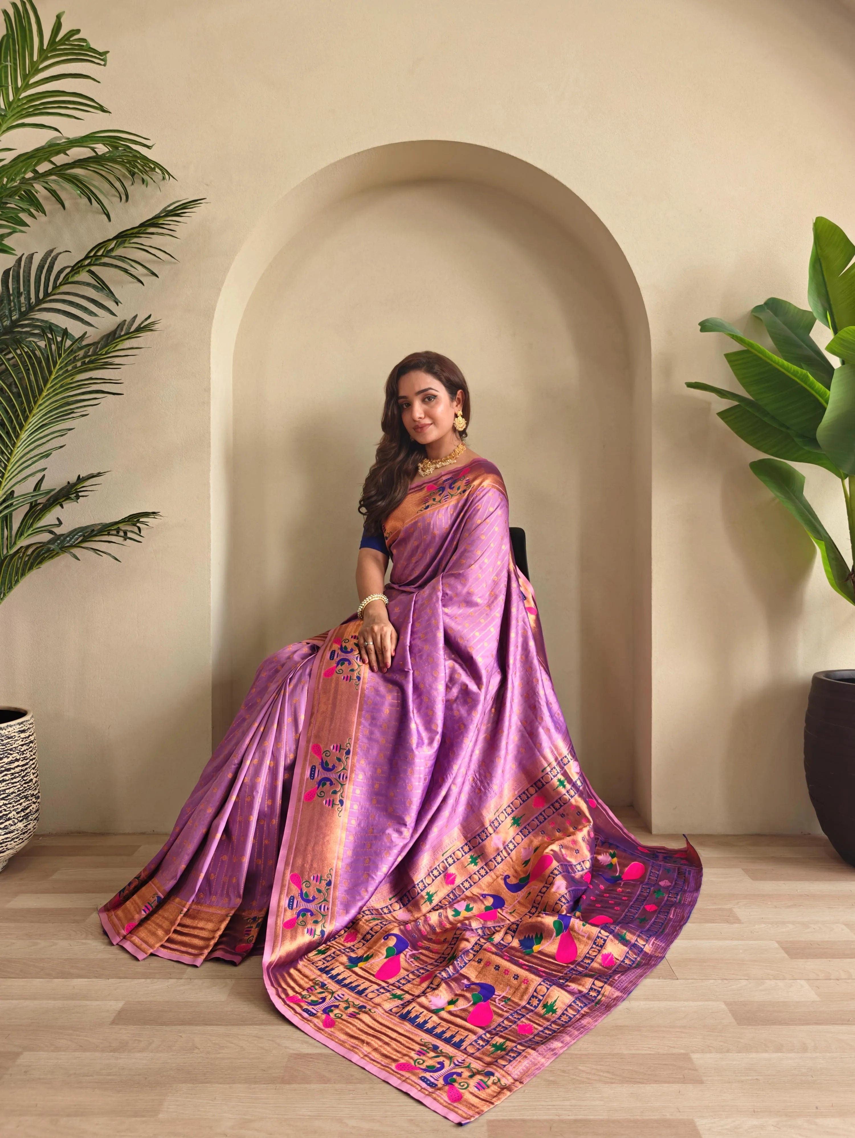 Soft Silk Woven Paithani Saree