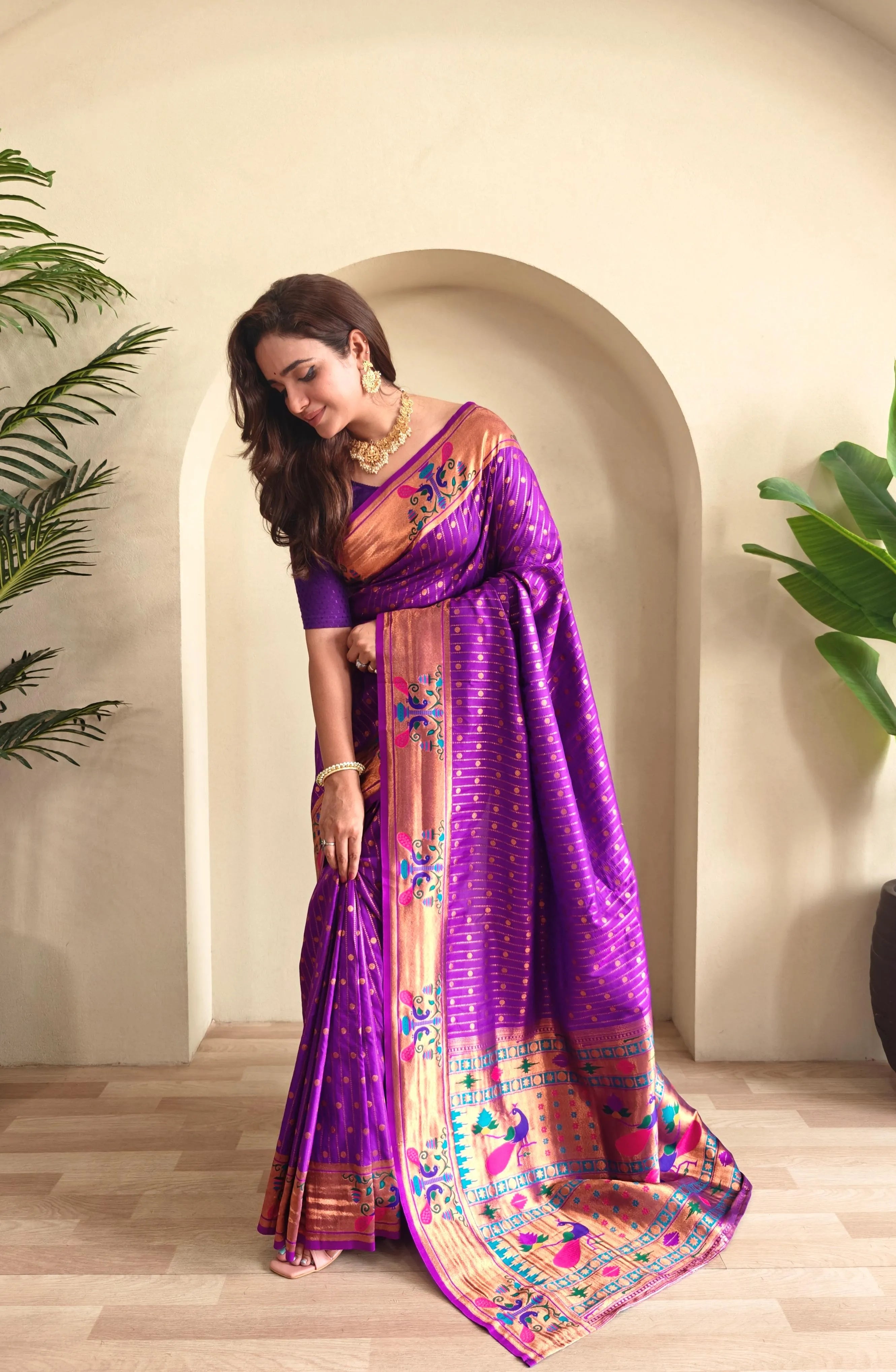 Soft Silk Woven Paithani Saree
