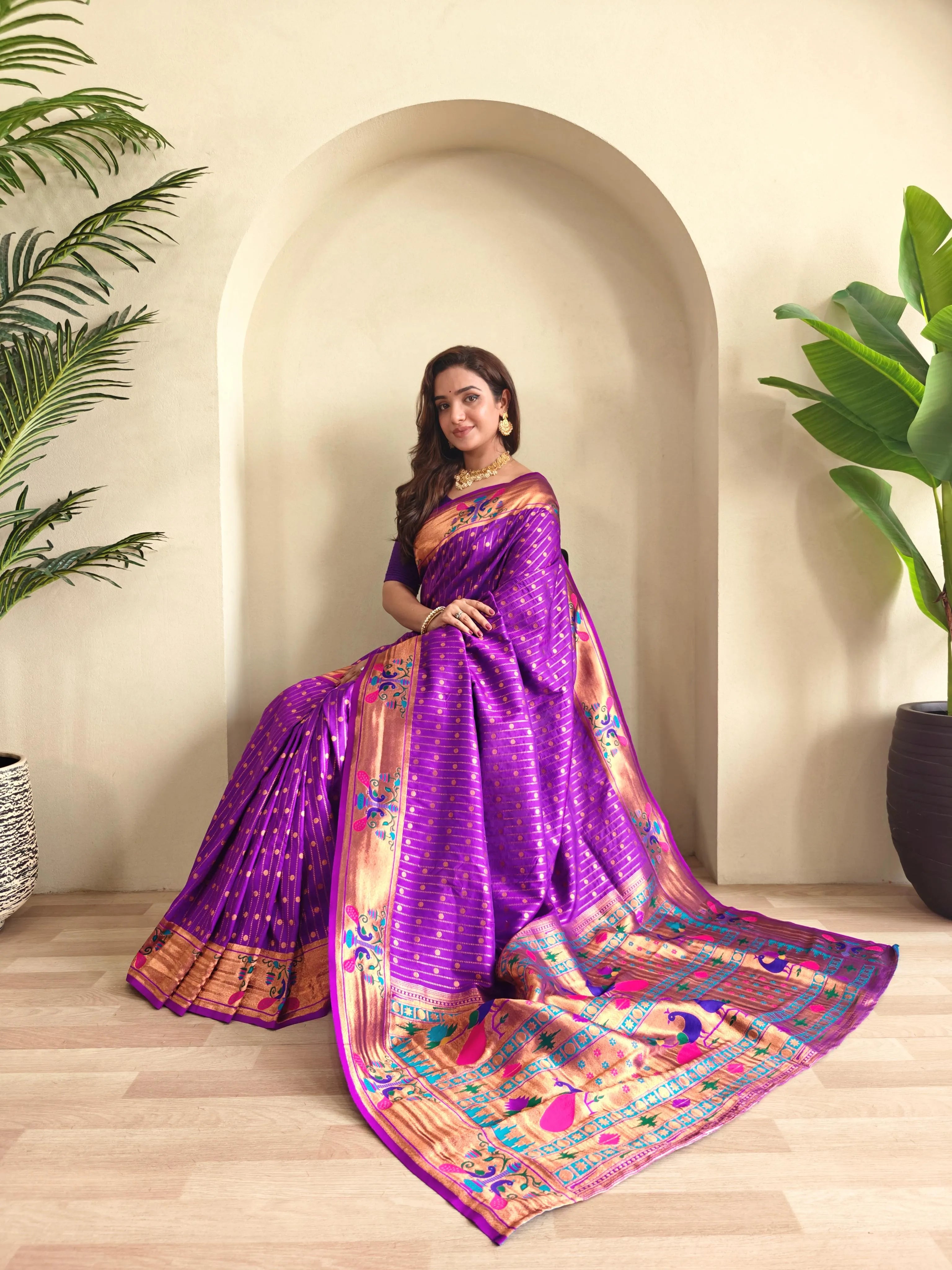 Soft Silk Woven Paithani Saree