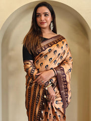 Dola Viscose Digital Printed Kalamkari Saree