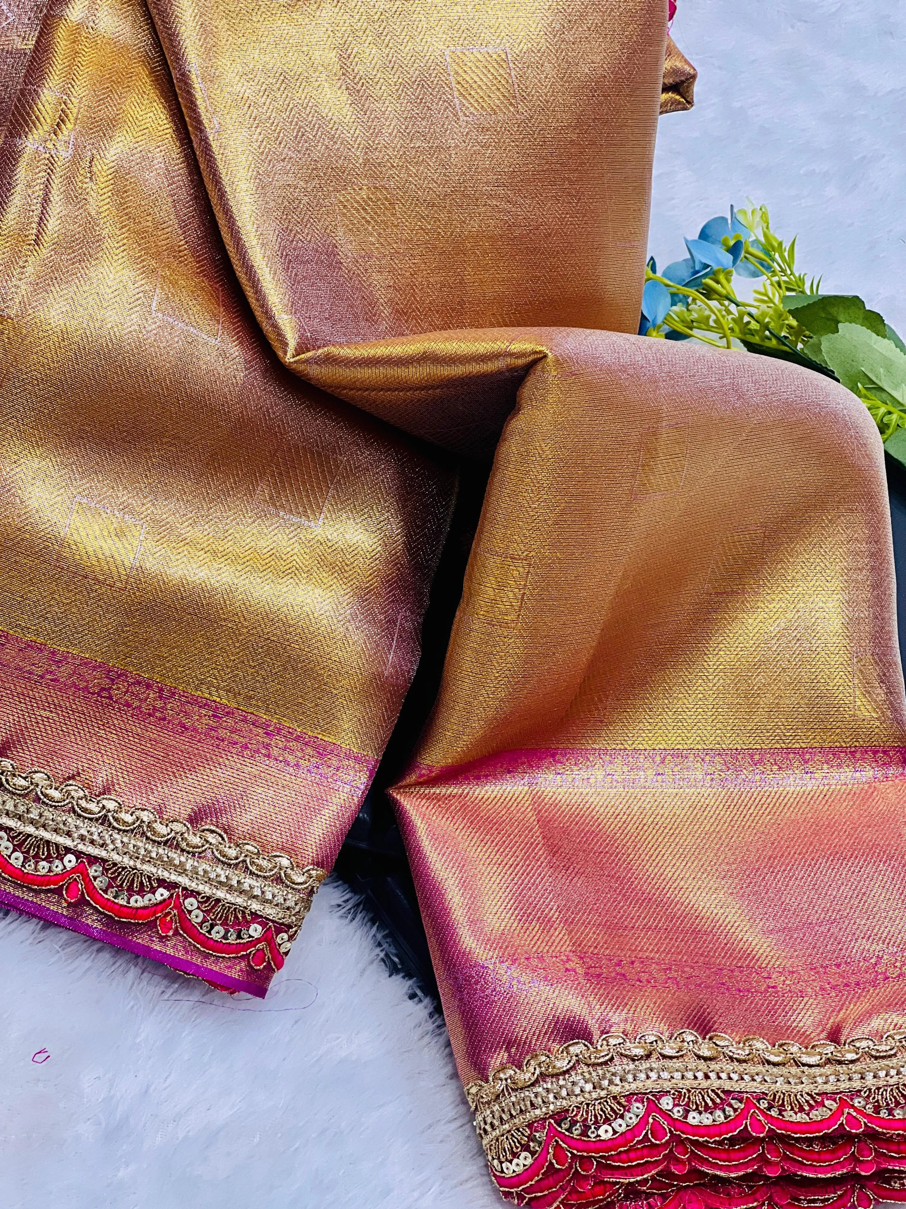 Tissue Silk Handloom Jyotika Inspired Designer Saree