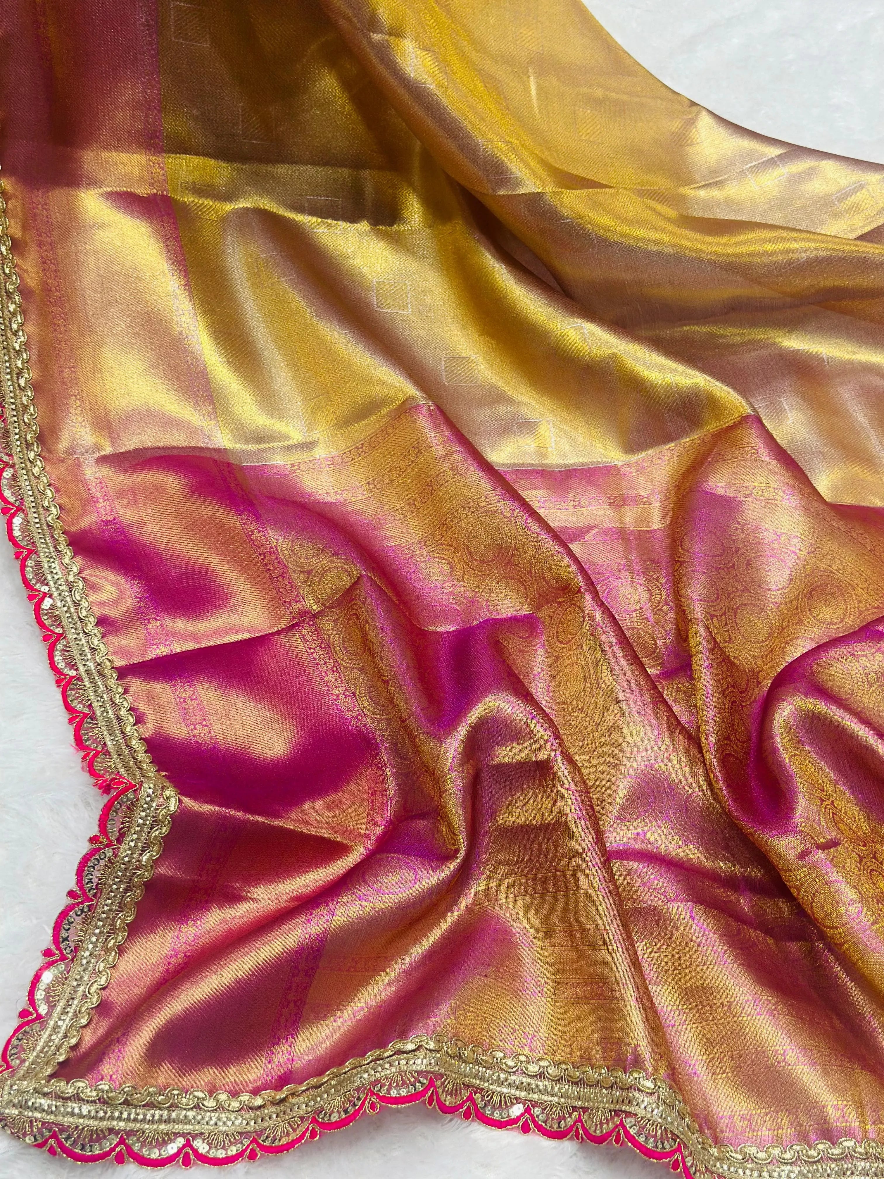 Tissue Silk Handloom Jyotika Inspired Designer Saree