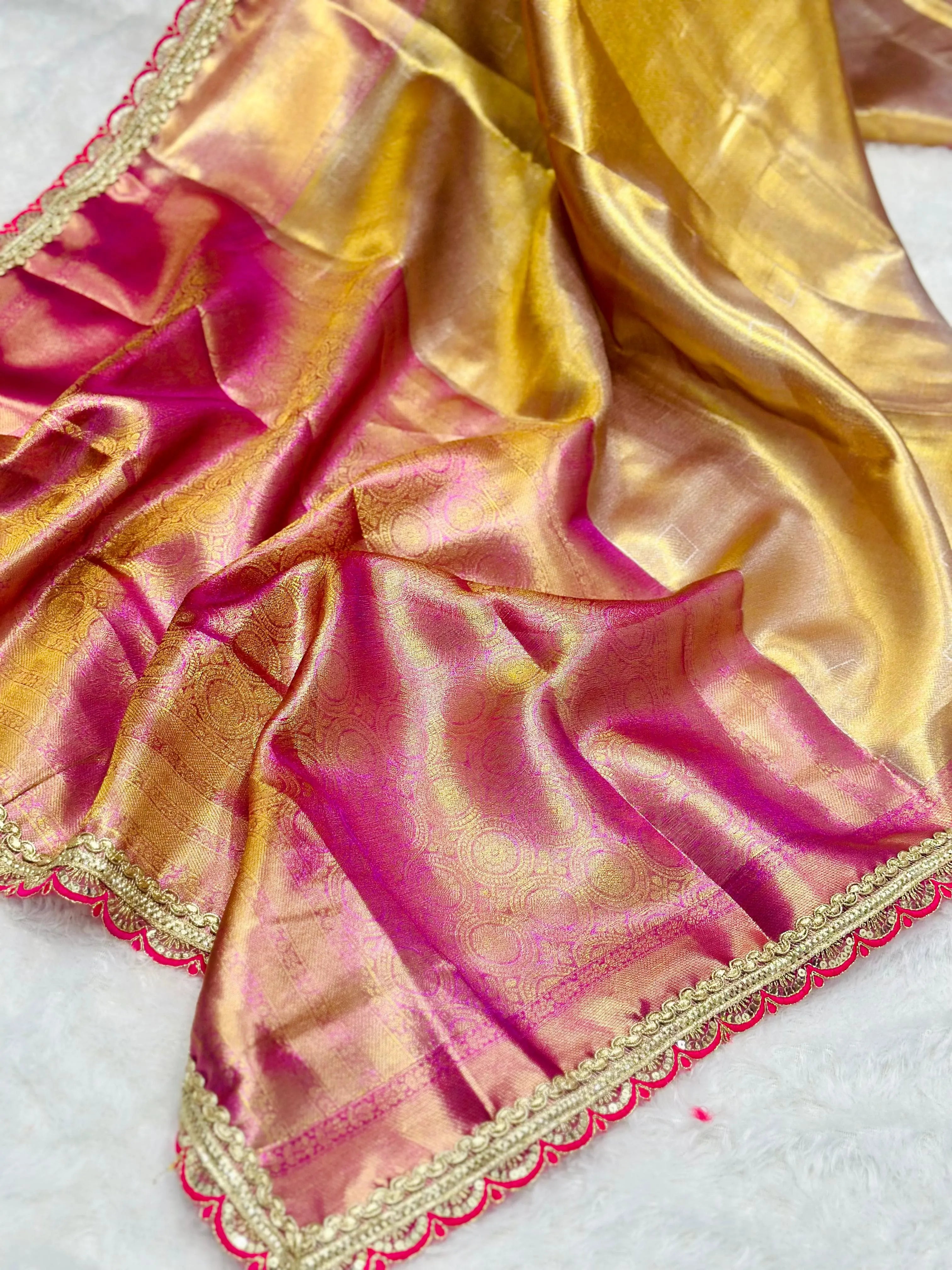 Tissue Silk Handloom Jyotika Inspired Designer Saree